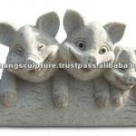 Pig family stone statue DSF-T103