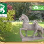 Life Size Animal Stone Horse Statue-SA0210