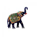 Multicolor Decorative Fingerhut Elephant Statue
