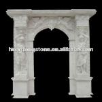 Clasical Marble Door Arch Surround Pattern Carving-HT-A-MT002