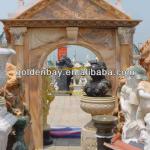 Natural marble arch door-AW-34