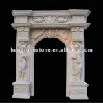 White Marble Door Surround Carving
