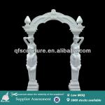 Exterior Designs Arched Marble Doorway