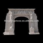 White Marble Arch Door Surround