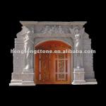 White Marble Arch Door Surround