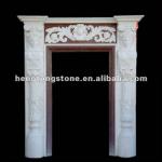 White Marble Door Surround Carving