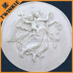 White marble relief