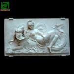 White Marble Figure Relief Carving