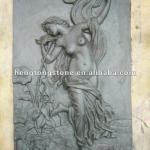 Hand Carved Natural Stone Relief Of Naked Figure Statue