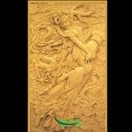 Hot goddess in the moon relief sculpture