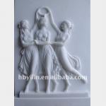 Roman figure marble relief carving