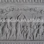 white marble relief