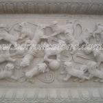 Handmade China White Marble Relief