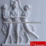 Three grace girl stone relief DSF-PD004