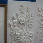 Hand carved stone wall relief carving