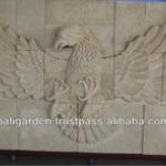 Large eagle statues wall carving stone