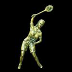 Fiberglass relief - sport badminton wall sculpture