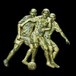 Fiberglass relief - sport football wall sculpture
