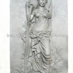 Sandstone Relief Of Pouring Water Figure Statue-HT-H-FD011