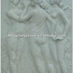 Stone Wall Relief Carving With Three Beauty-HT-H-FD026