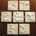 Art Bathers Series Marble Figure Relievo