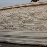 Full hand carved stone relief sculpture