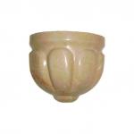 Decorative marble wall sconce