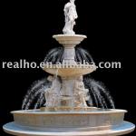 natural marble fountain with sculputre