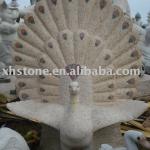 natural stone hand carved animal sculptures stone peacock-XH-688