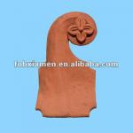 clay antique roof finial flower shaped decoration-M064825