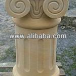 Sandstone column with header-