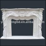 Marble fireplace sculpture