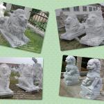 Stone Lion Garden Sculptures