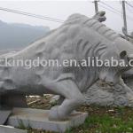 Lovely Cattle Stone Carving-
