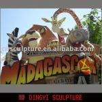 Madagascar theme park sculpture