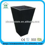slate flowerpot / stone flower pot