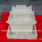 White jade funerary urns-