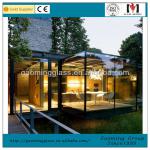 prefabricated glass house,winter garden,sunroom panels for sale