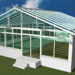 aluminum balcony sunroom empered glass for sunroom