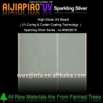 UV sparkling silver mdf panel