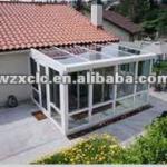 flat roof luxry look winter garden sun house-DBS-GH-688