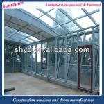 Aluminium mini indoor commercial glass greenhouse