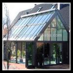 Herringbone roof glass sun house