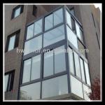 Clear tempered glass balcony Sun house