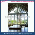New design aluminum sunroom winter garden glass house greenhouse