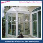 aluminium portable free standing garden sun rooms