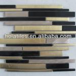 Aluminum gold foil mixed sticks tile-Aluminum gold foil mixed sticks