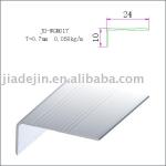 Aluminium tile trim round edge