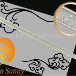 Sun shinning glass wainscot for decoration