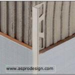 Ceramic Edge Profile - Anodized Aluminum , Brass or Stainless Steel